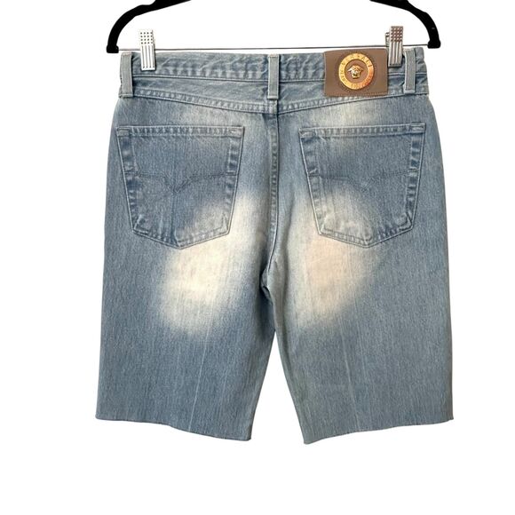 VERSACE JEANS SIGNATURE Vintage Slim Faded Jean Shorts Sz 31 - Picture 4 of 7